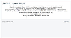 Desktop Screenshot of northcreekfarm.org