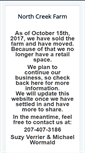 Mobile Screenshot of northcreekfarm.org